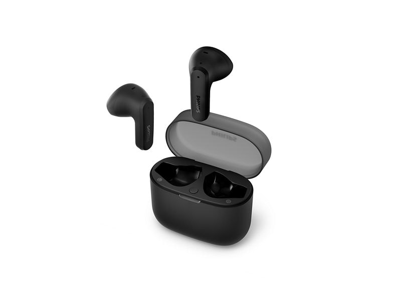 Philips True Wireless In-Ear-Kopfhörer TAT2139BK/00 Schwarz Drahtlose In-Ear-Bluetooth-Kopfhörer mit langer Akkulaufzeit und dynamischem Klang