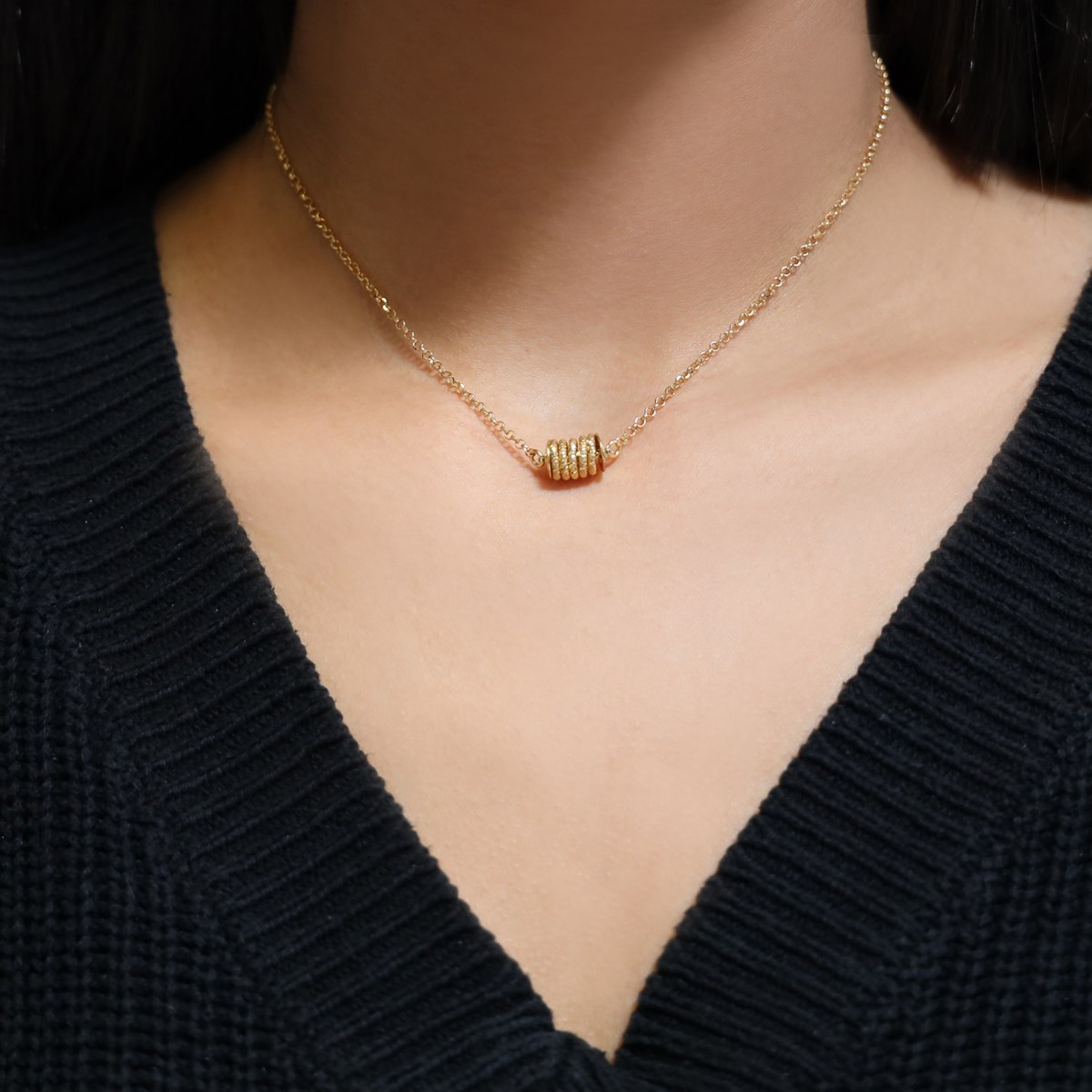 Collier Argent Doré Diamanté Claudia