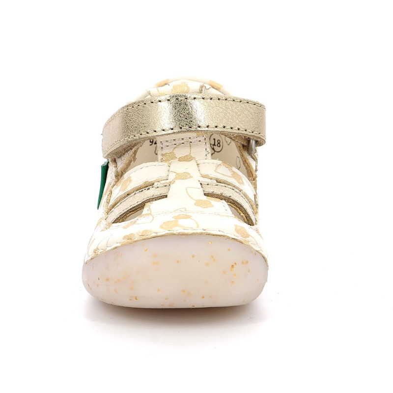 Kickers Kickers Sushy Blanc Or Fleurs