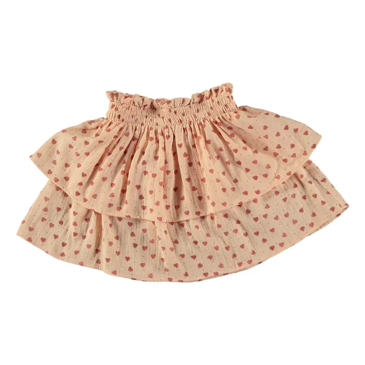 Tocoto Vintage Jupe-Short Coeur | Rose pêche