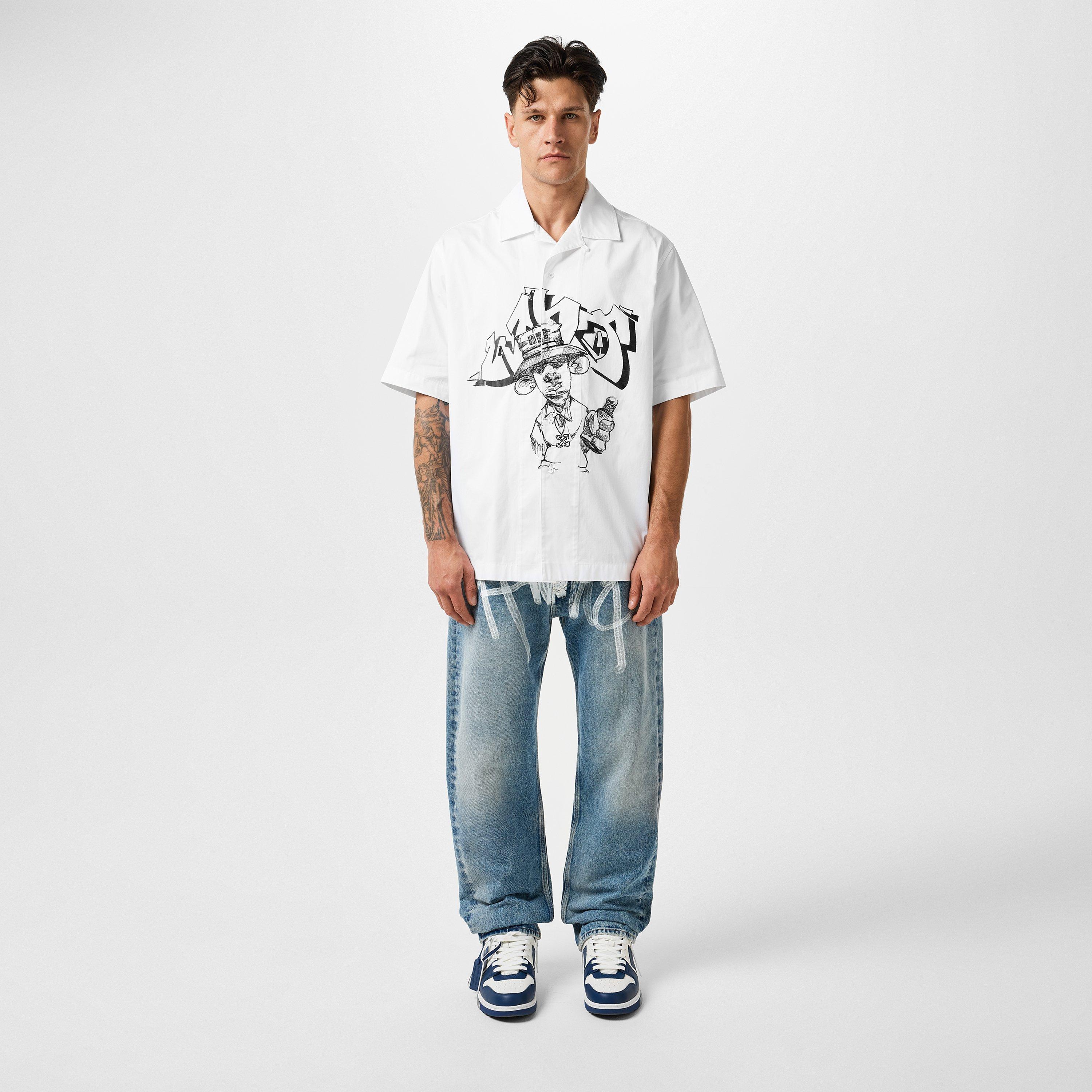 Off White Graphic Print T Shirts