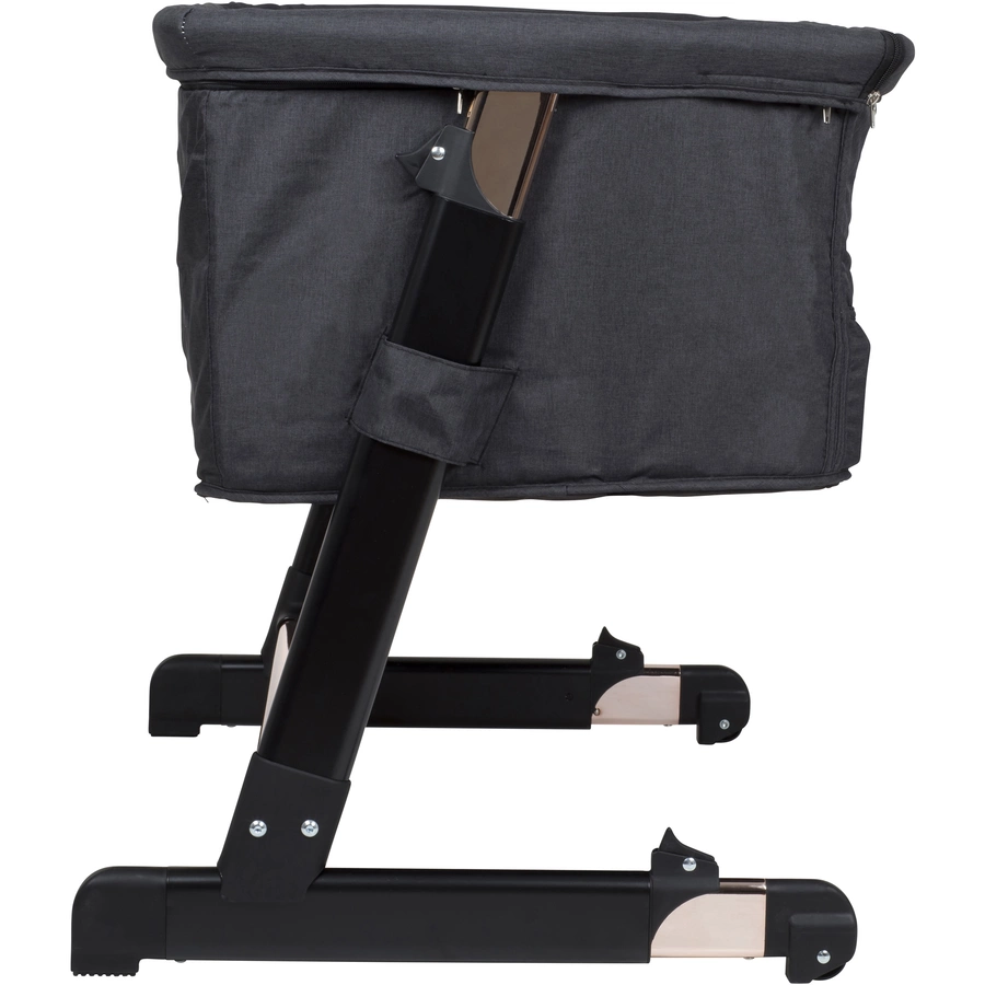babyGO Beistellbett Together Black-Gold
