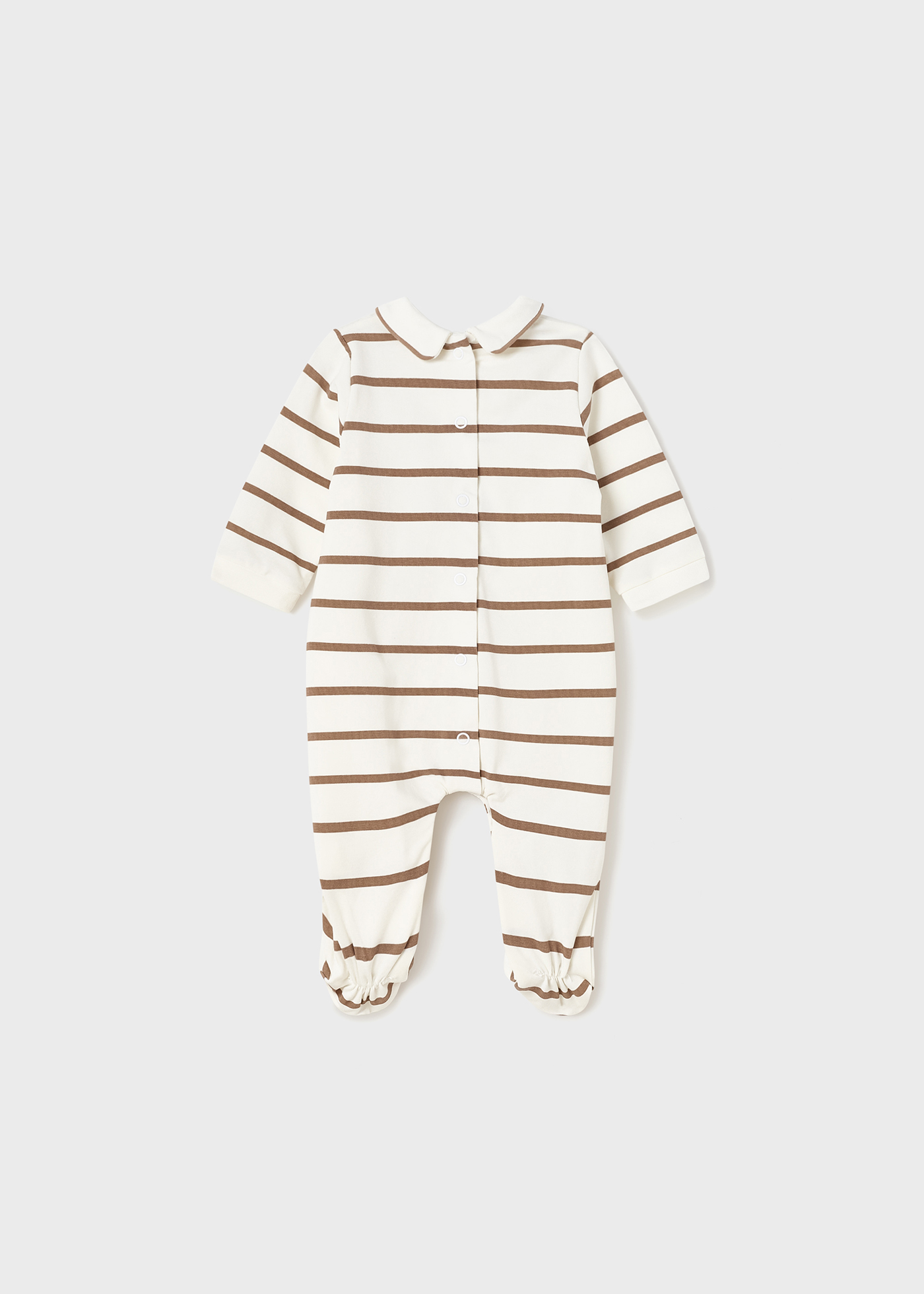 Pijama para recém-nascido com estampa de algodão sustentável
