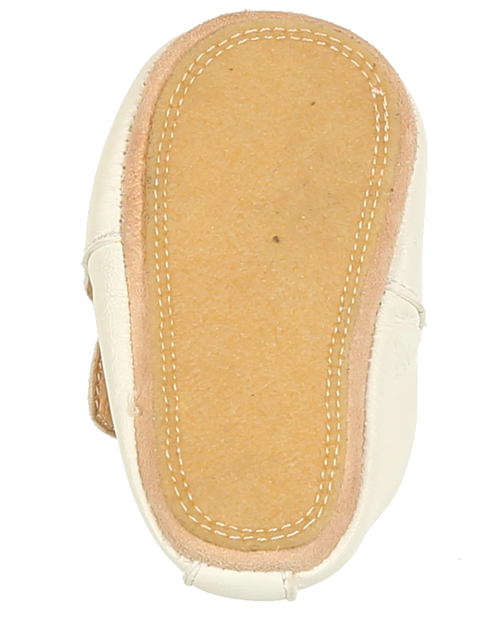 Krabbelschuhe BLUBLU COQUILLE in weiß