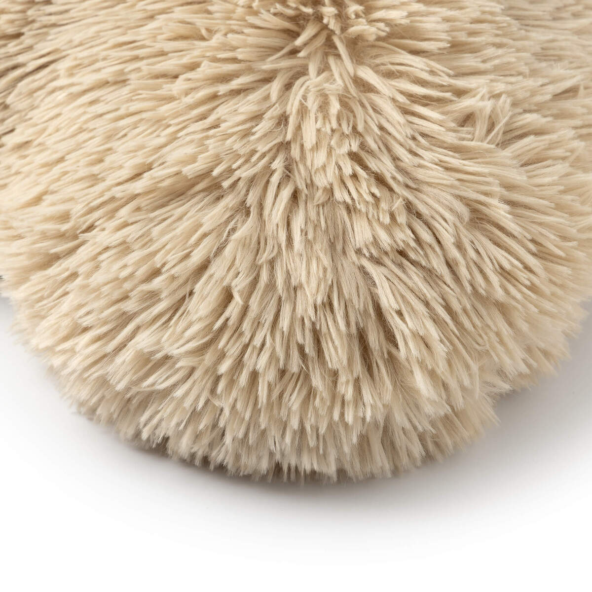 HART - sierkussen 40x45 cm - hartjeskussen - fluffy - Bleached Sand -