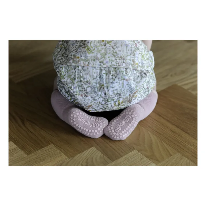 GOBABYGO Chaussettes Antidérapantes Coton | Rose