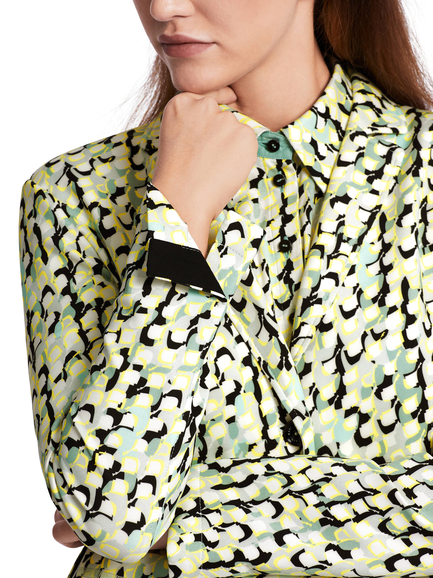 Marc Cain| Damen 70ies Blazer mit grafischem Alloverprint