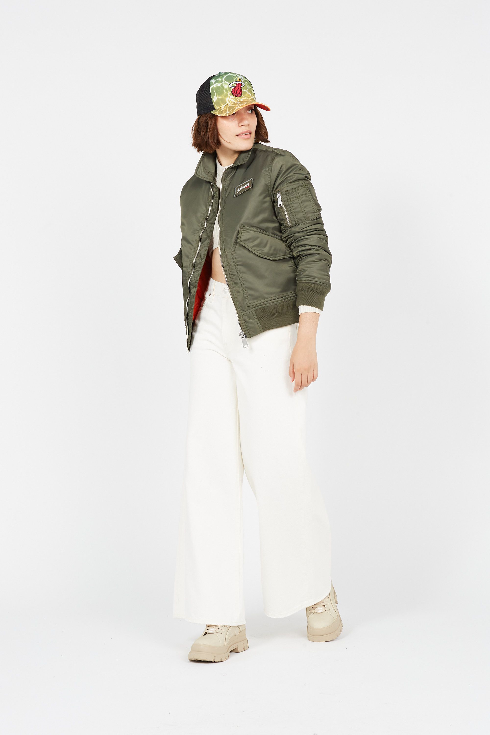 SCHOTT Blouson 210-100-RS Kaki