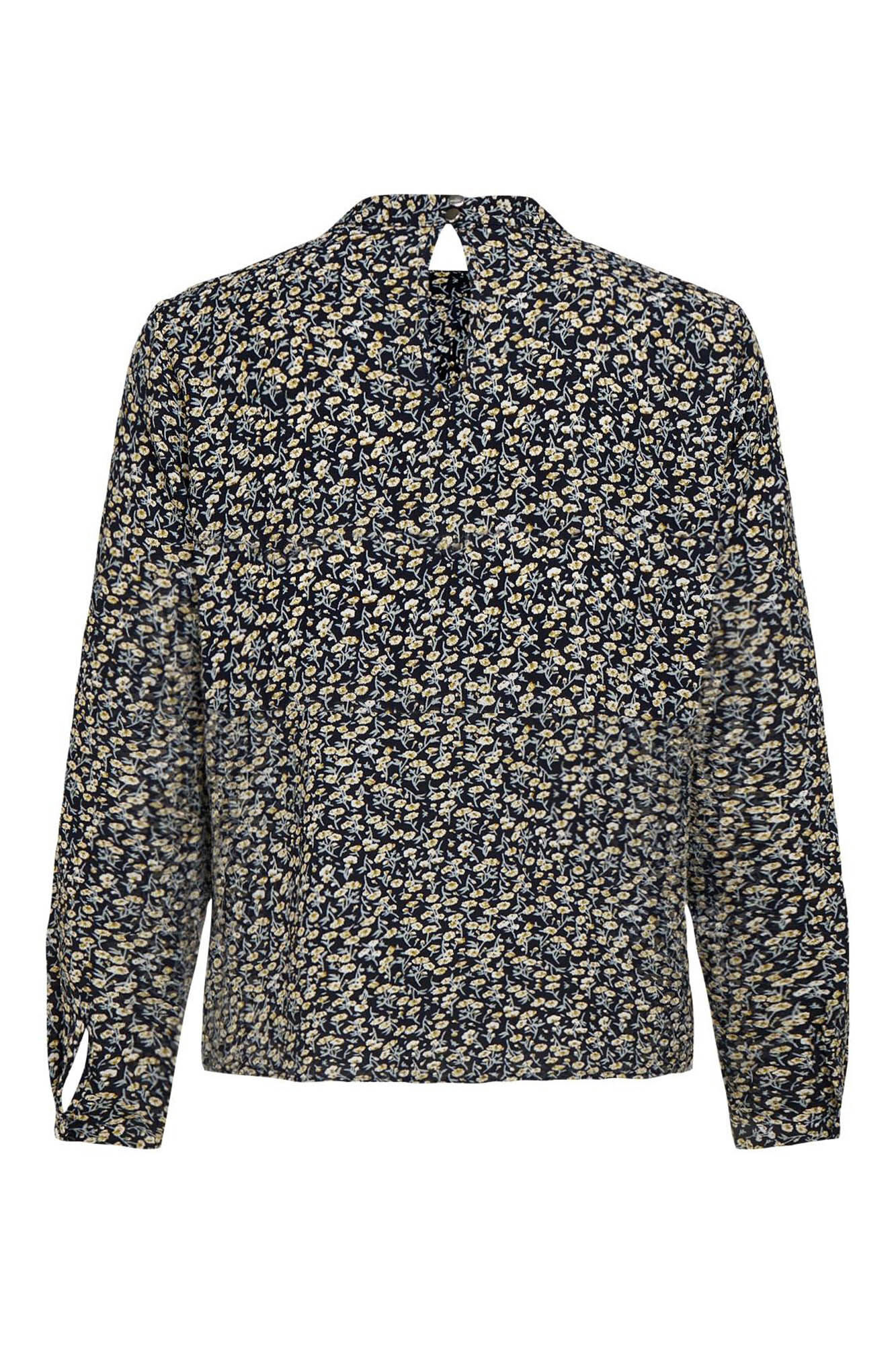 blusa estampada de manga comprida
