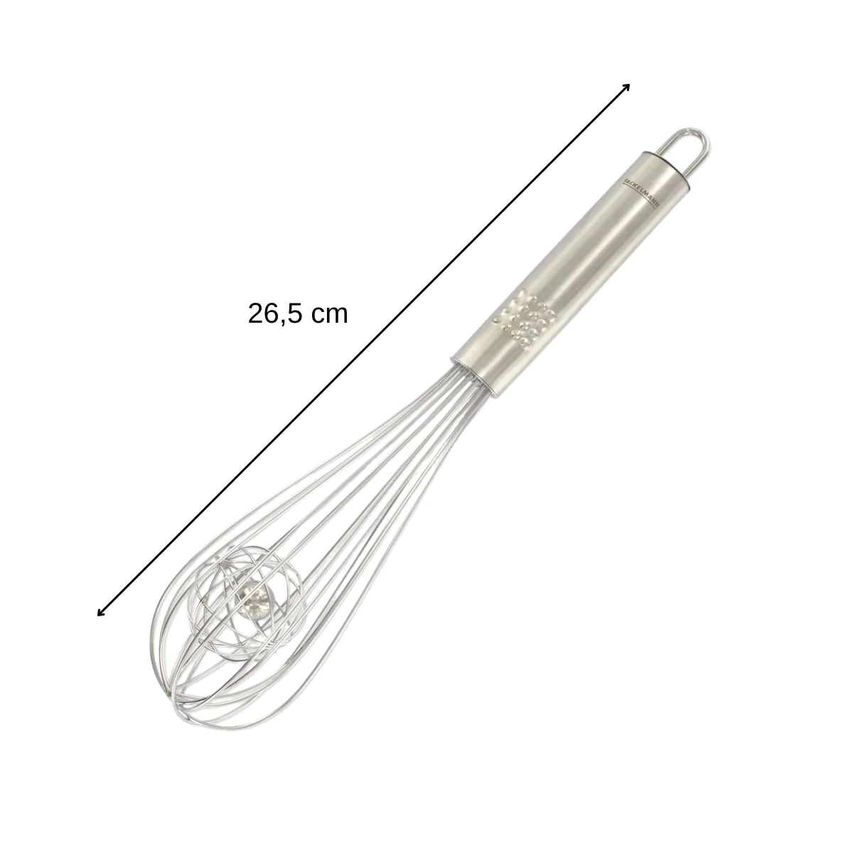Fouet de cuisine et pâtisserie en inox avec bille 26,5 cm Ovale Limite