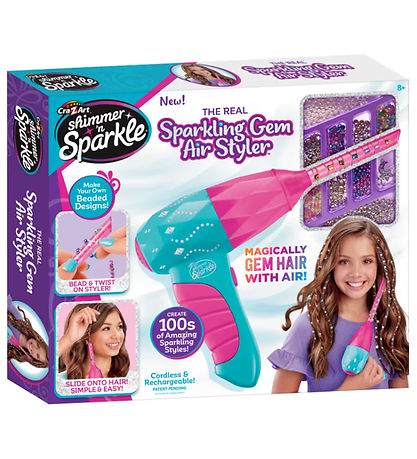 Shimmer N Sparkle H?rstyler m. Perler - Gem Air Styler