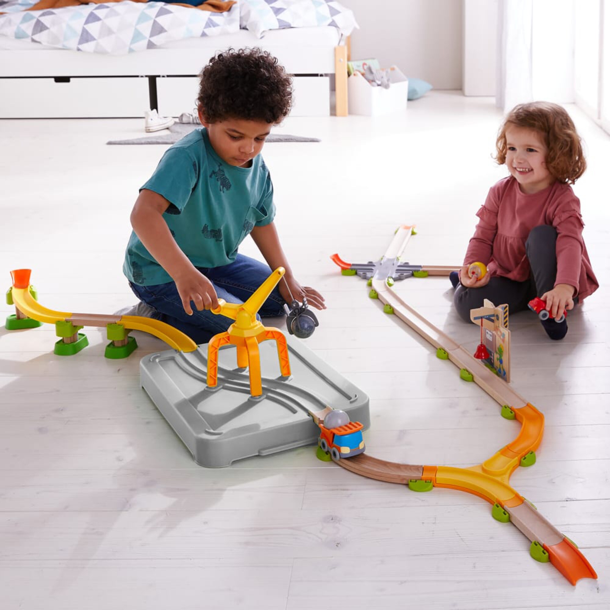 HABA Bahn Kullerbü - Spielbahn Freie Bahn – Verladekran