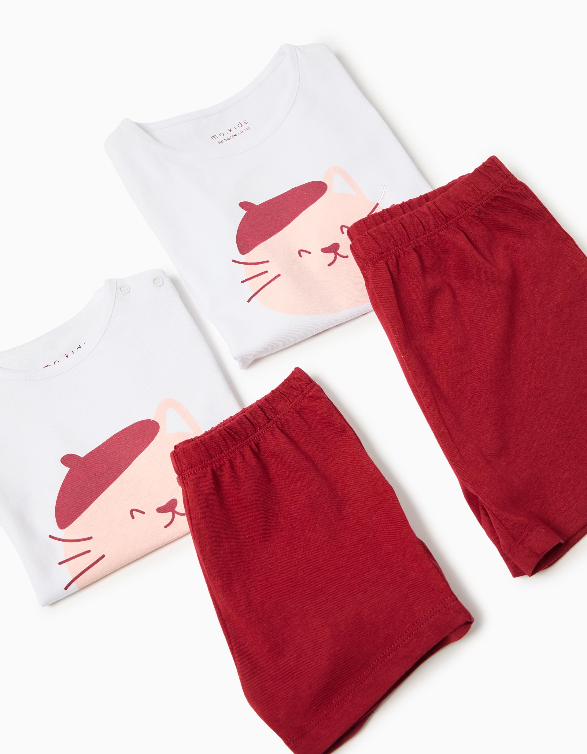 Pijama Jersey, Menina, Branco