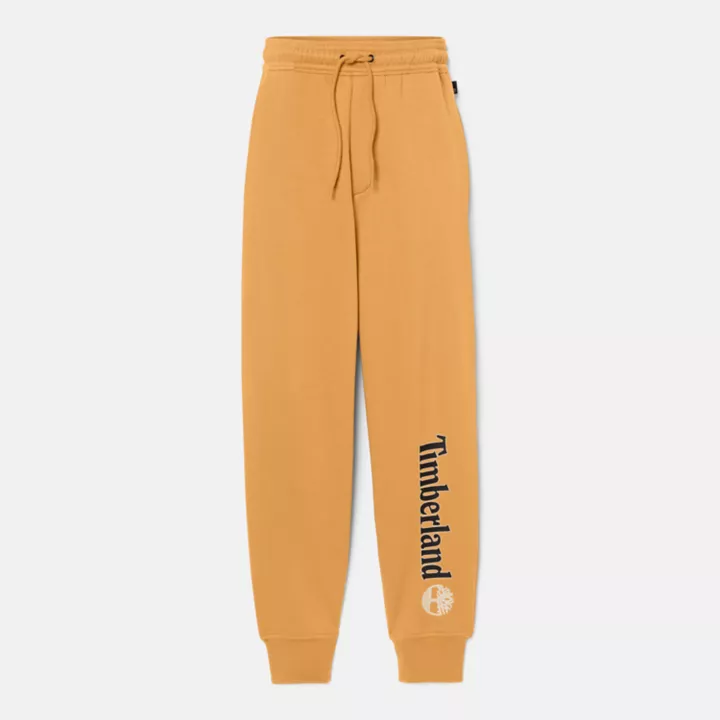 Pantalon de survêtement à logo pour homme en jaune foncé