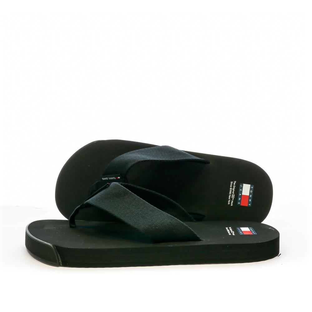 Tommy Hilfiger Tongs Noir Homme Tommy Hilfiger Elevated Flip