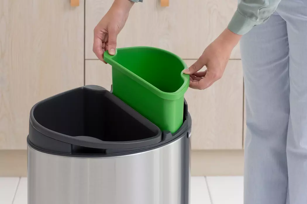 Touch Bin Matt Steel 10+23l