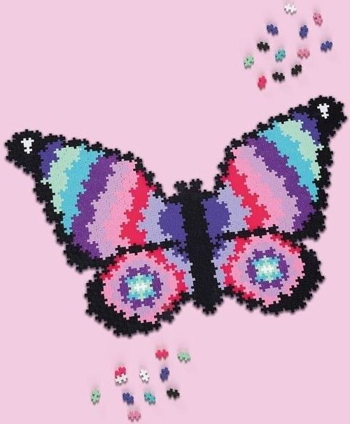 Plus-Plus - Puzzle by Number - Vlinder - Constructiespeelgoed - Kleurrijk