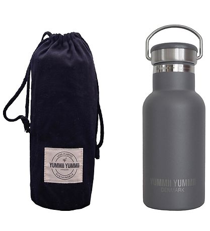 Yummii Yummii Termoflaske - 350ml - Rustfri St?l - Charcoal