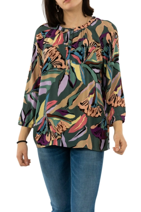 tee shirt manches longues street one 341912 32217 dark thyme