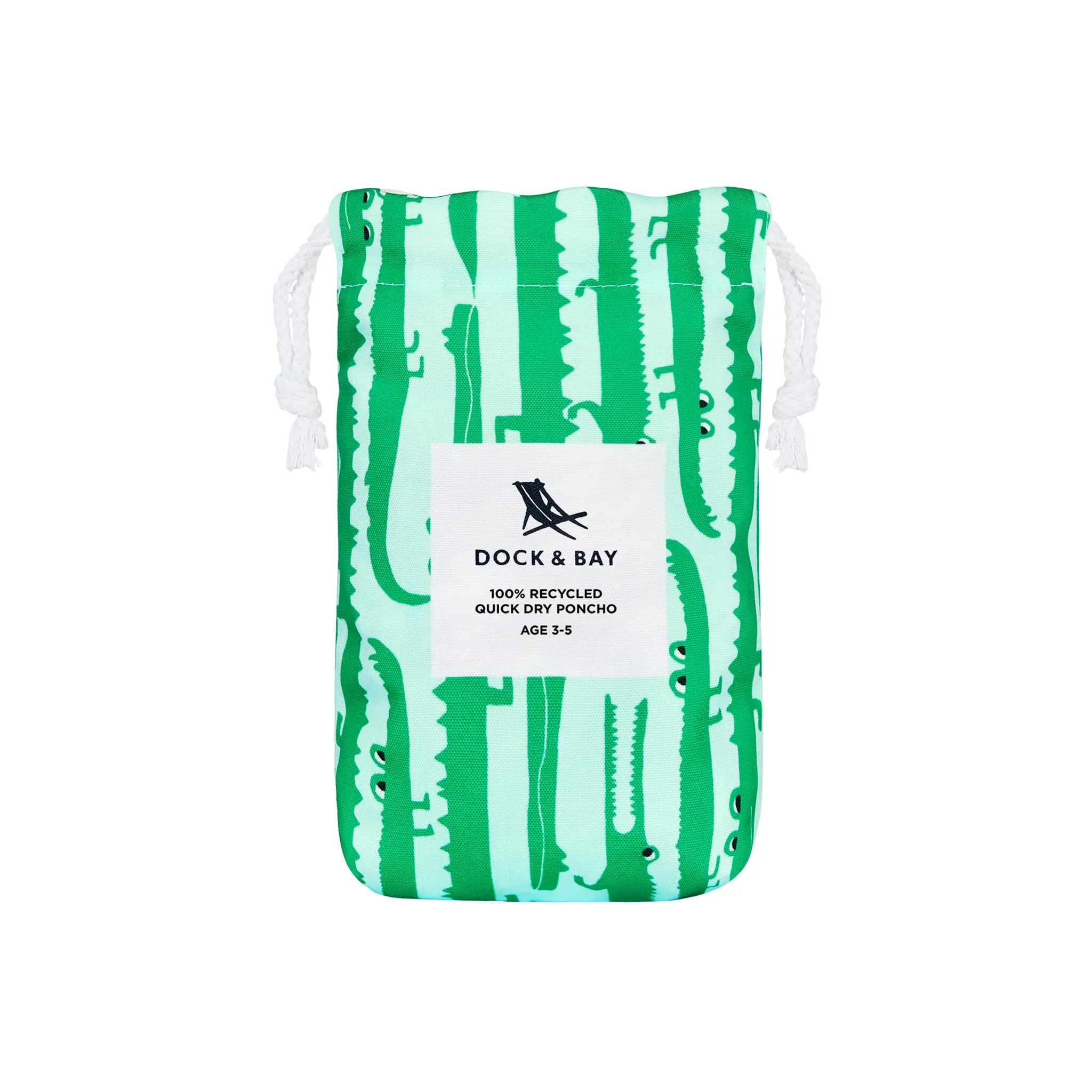 Dock & Bay Poncho 3-5ans - Alligator