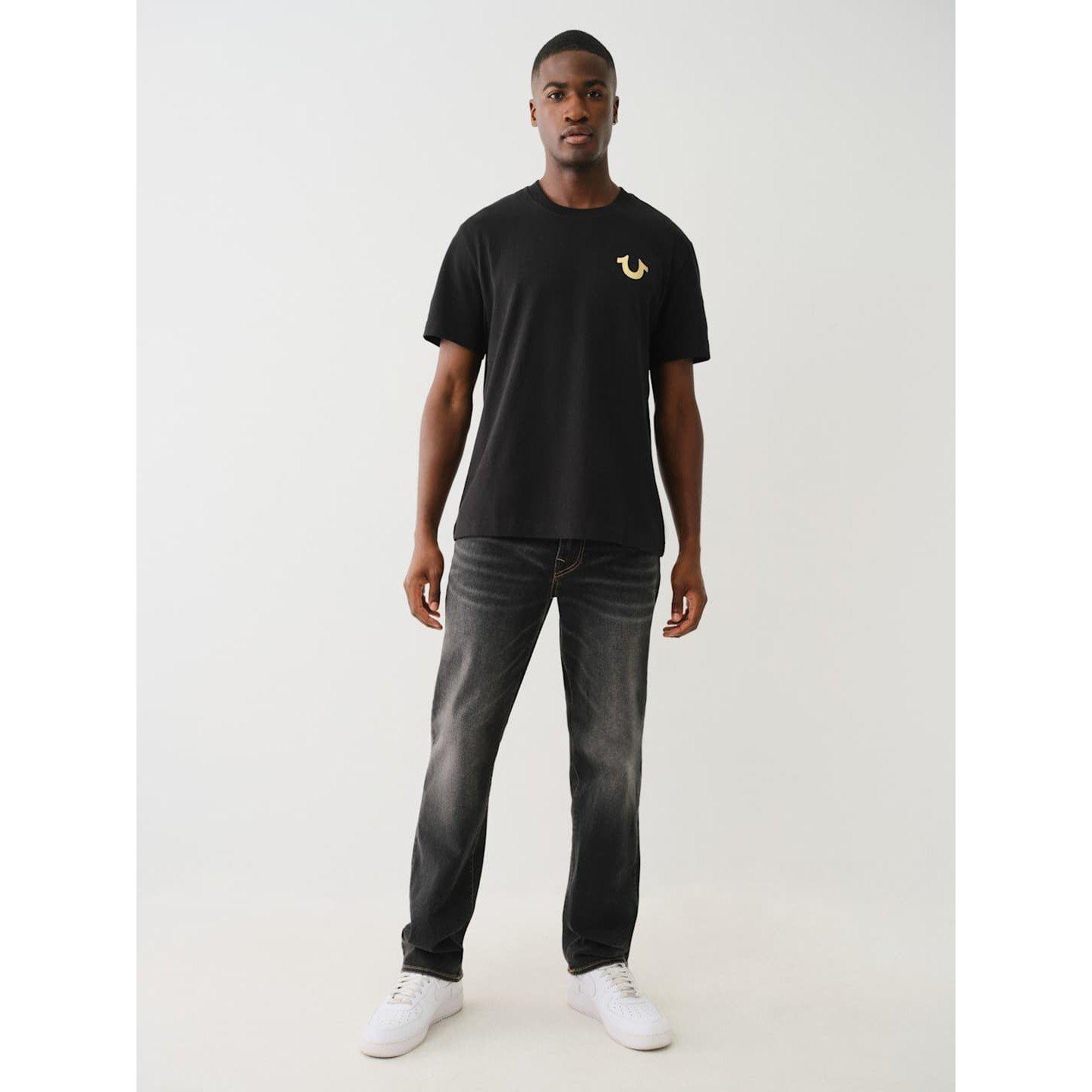 True Religion TR Straight Fit Washed Jeans Mens