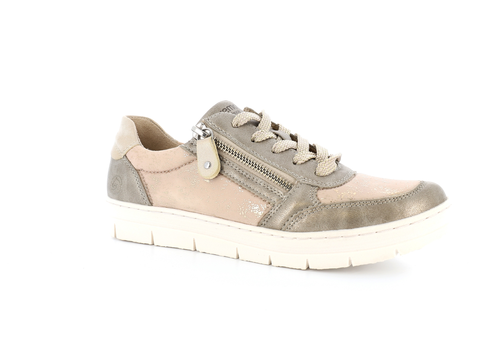 Remonte-D5831 Matières combinées Beige Or