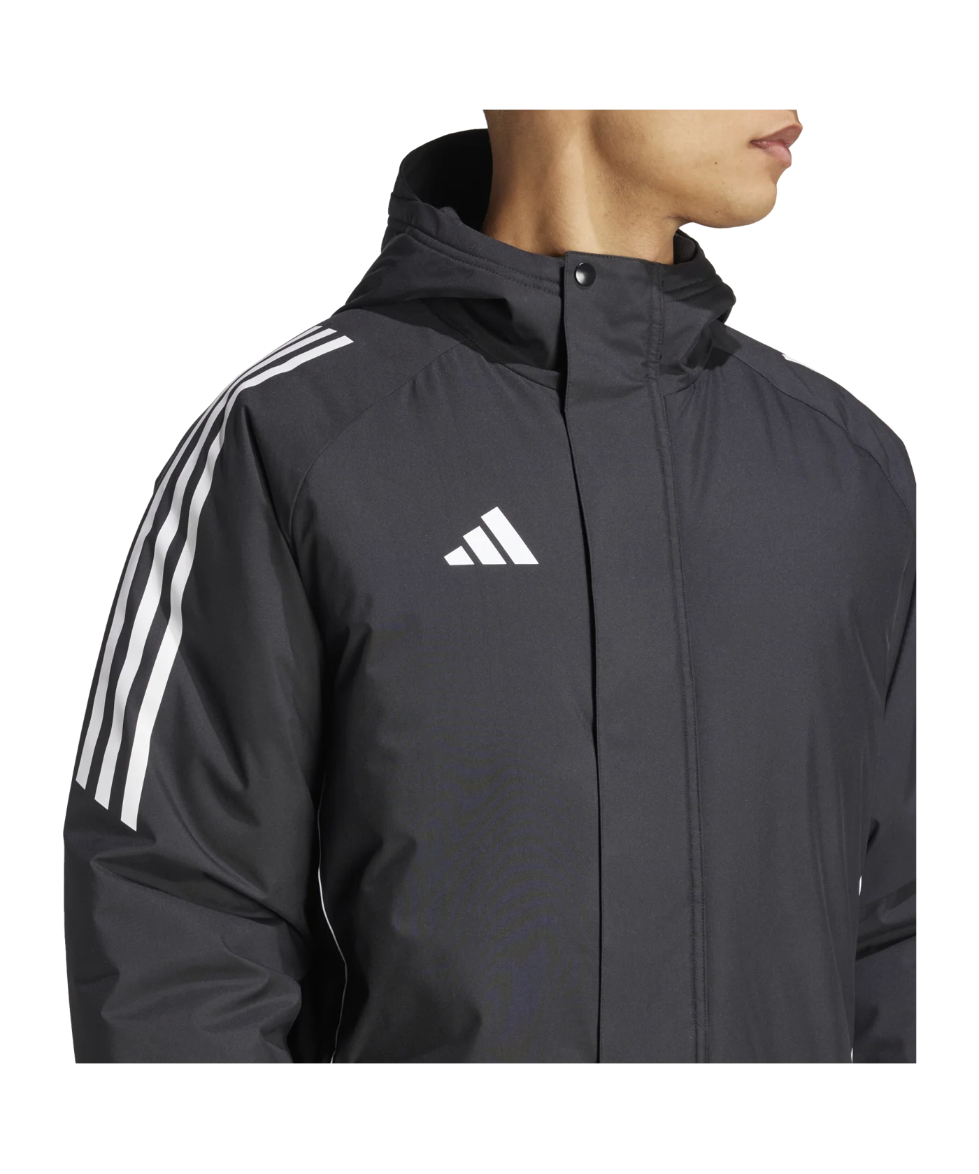adidas Tiro 24 Winterjacke Schwarz Weiss