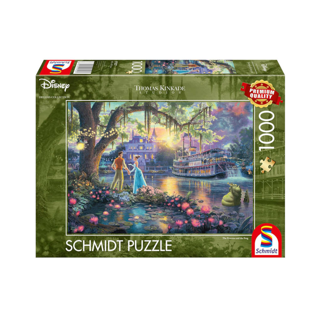Puzzle Disney Kinkade - La Princesse et la Grenouille - 1000 pièces