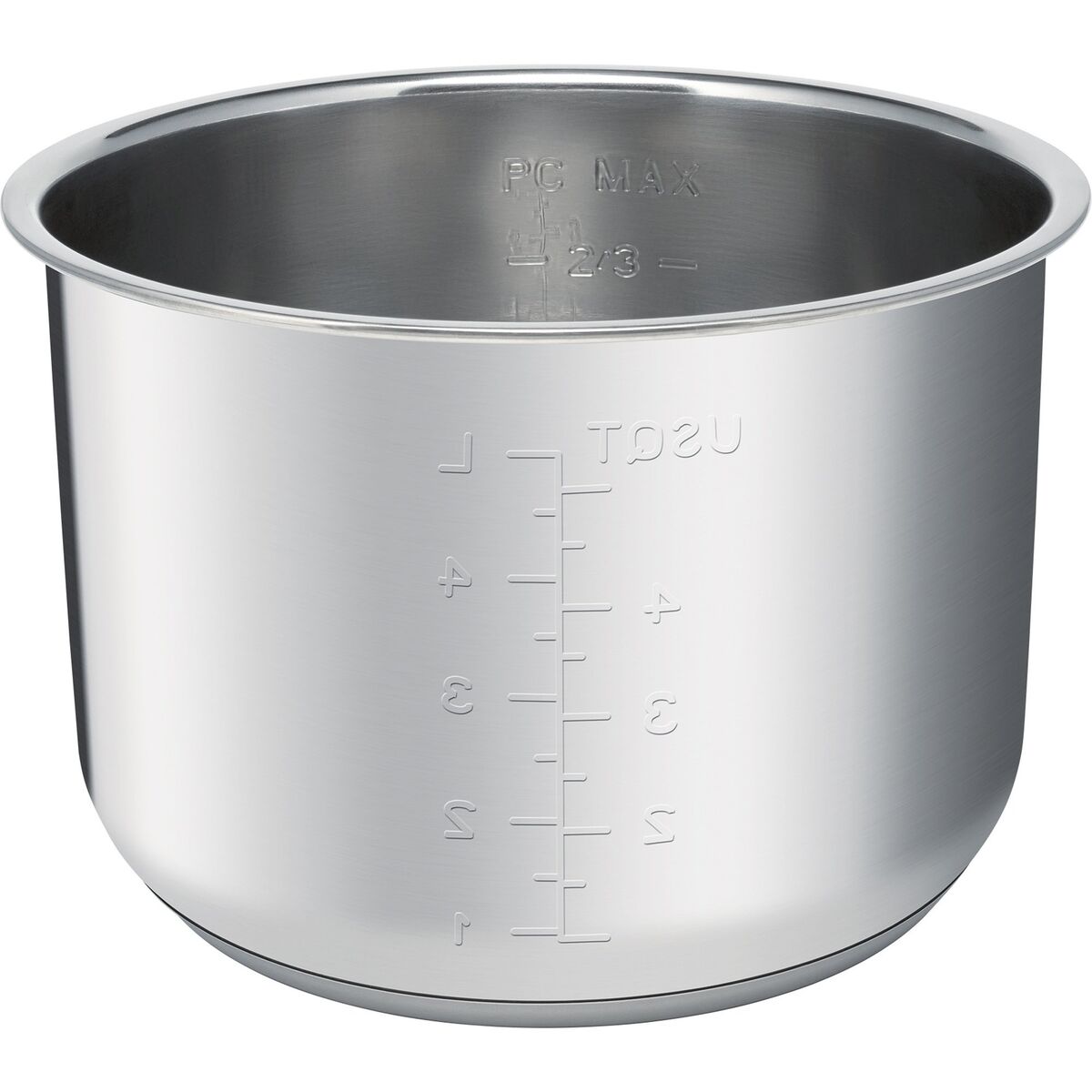 Trykkoker med timer, 6 L, stål