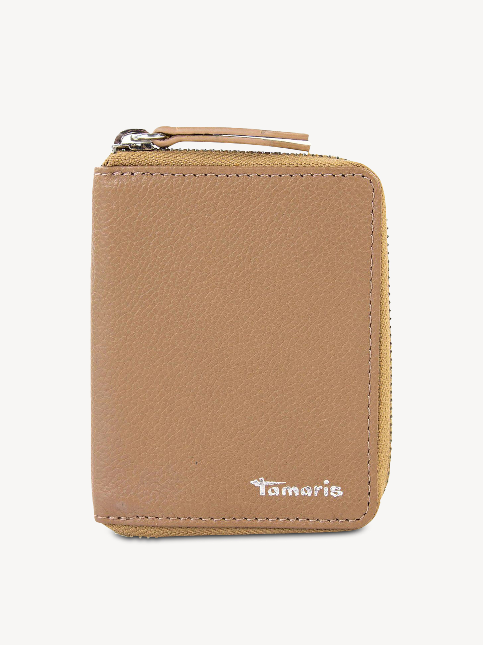 Leren Portemonnee - beige