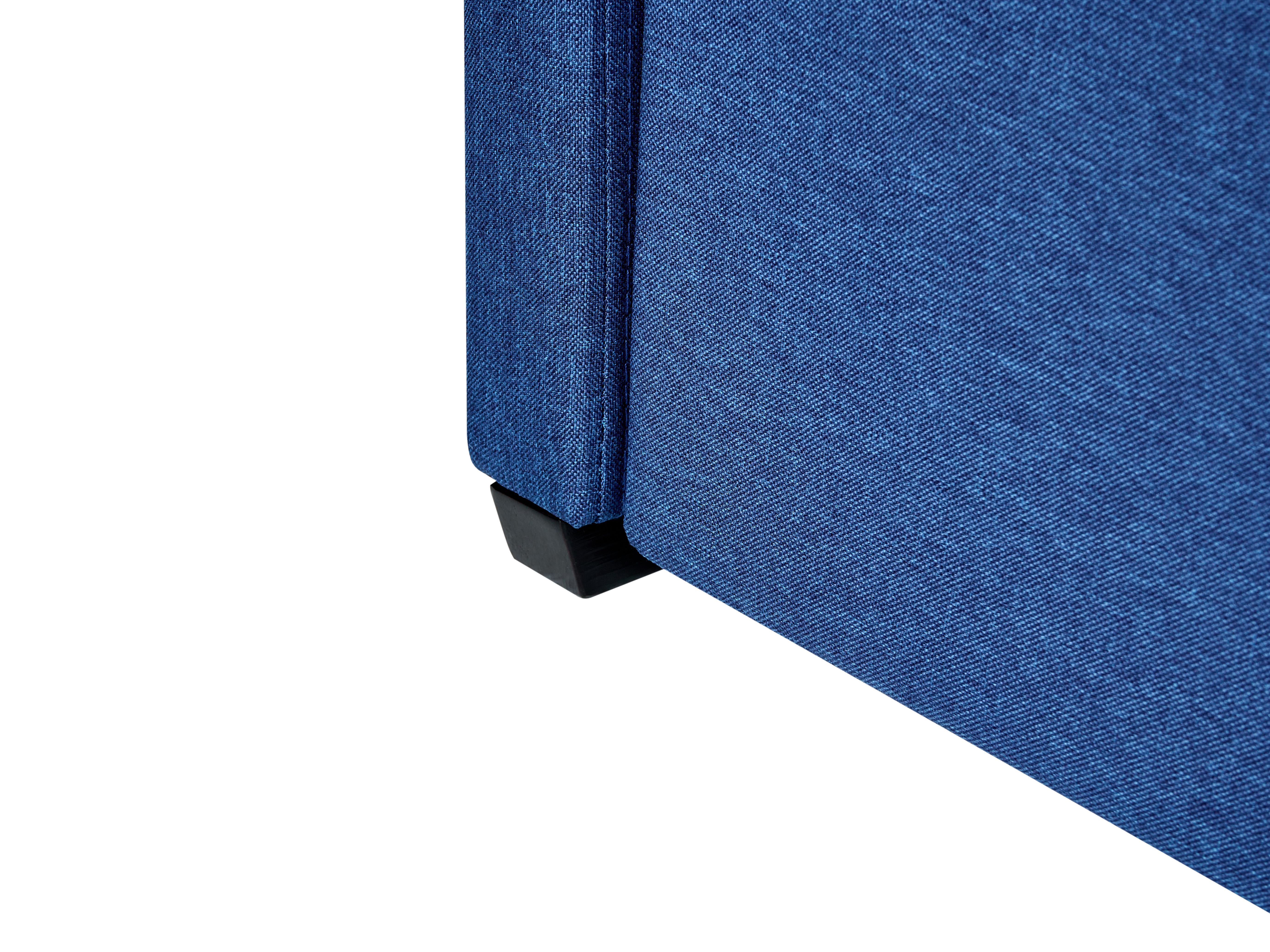 Onderschuifbed Stof MARMANDE 90 x 200 cm Marineblauw