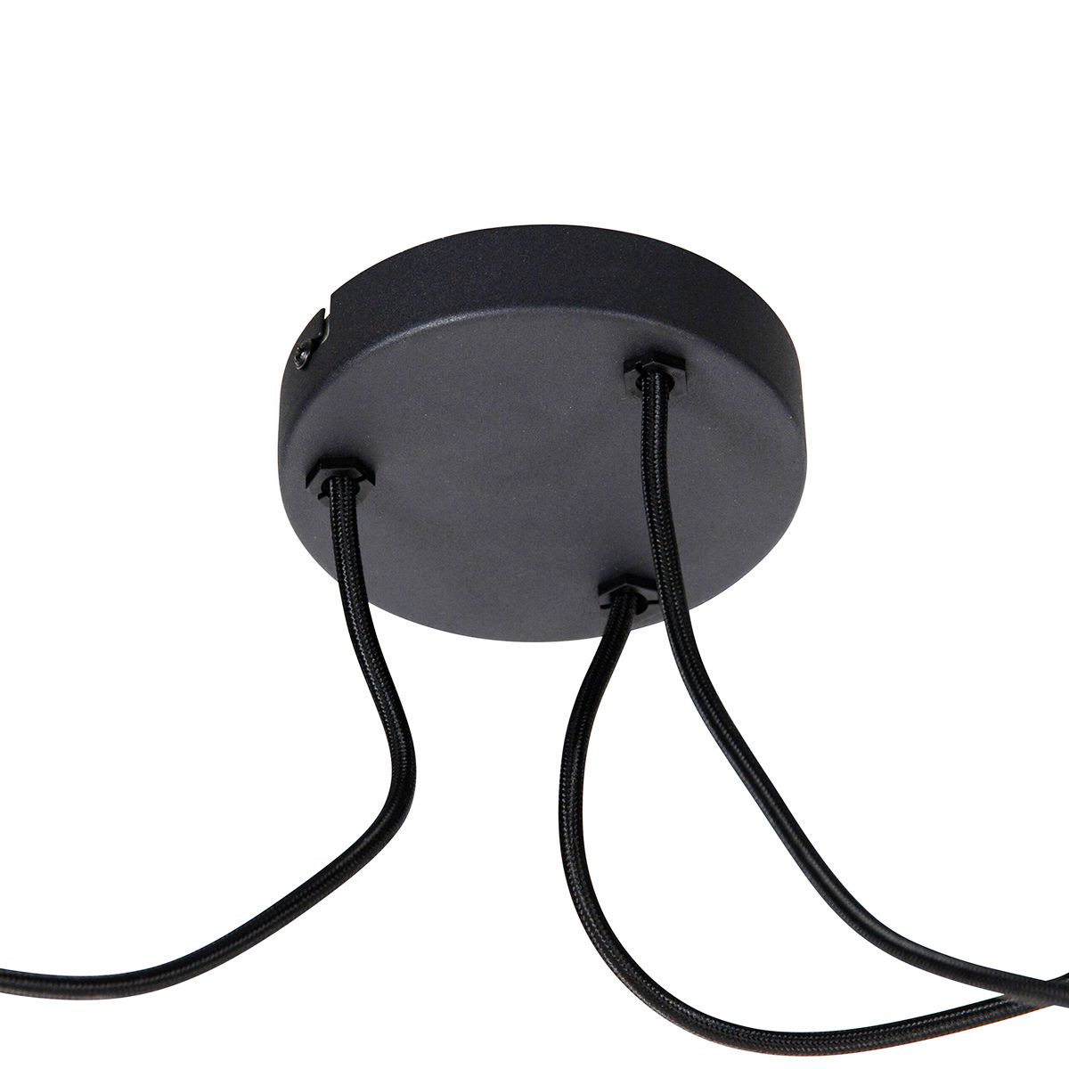 Industriële hanglamp zwart 3-lichts - Cava