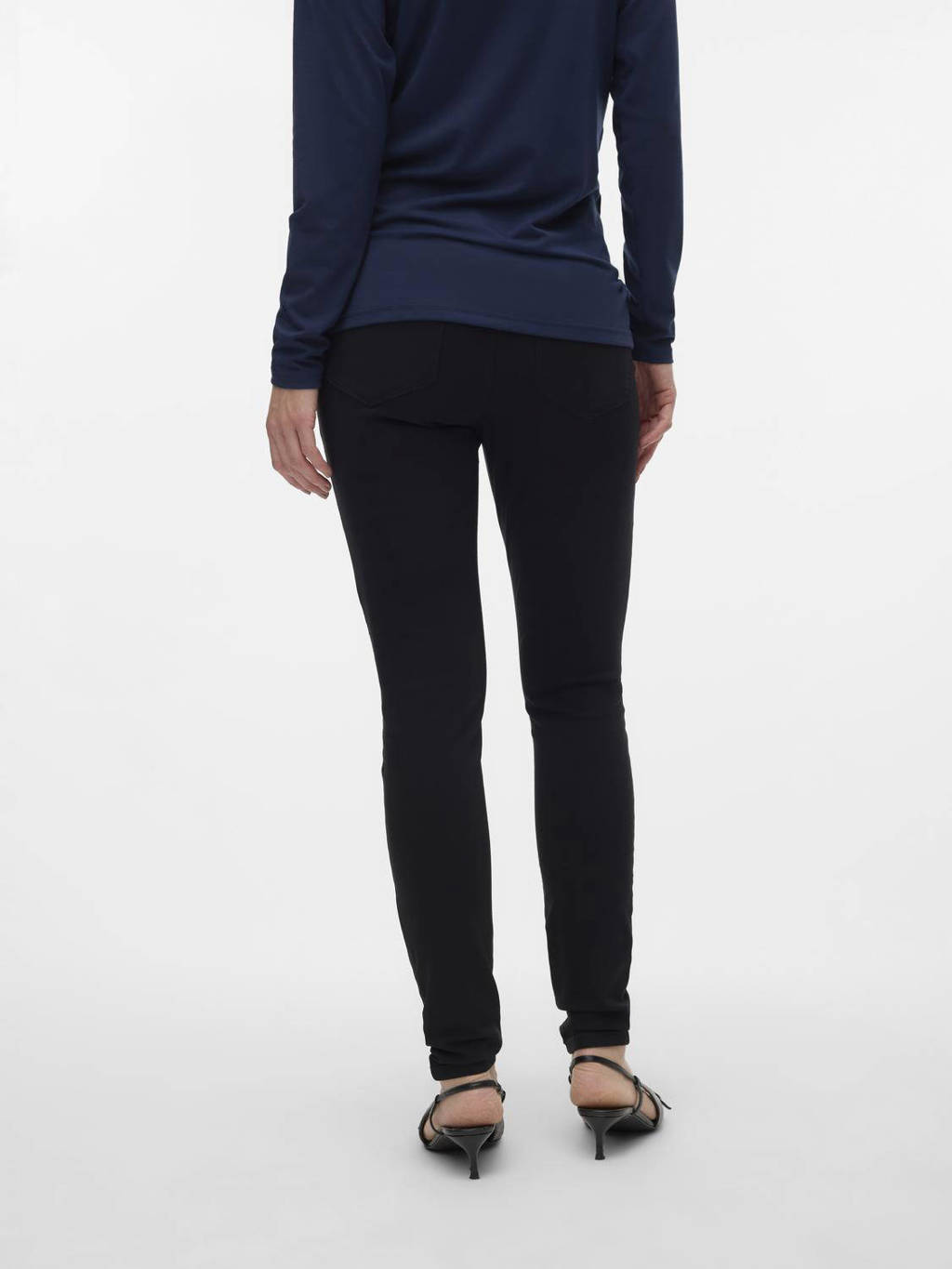 VERO MODA MATERNITY skinny zwangerschapstregging VMMELVA zwart