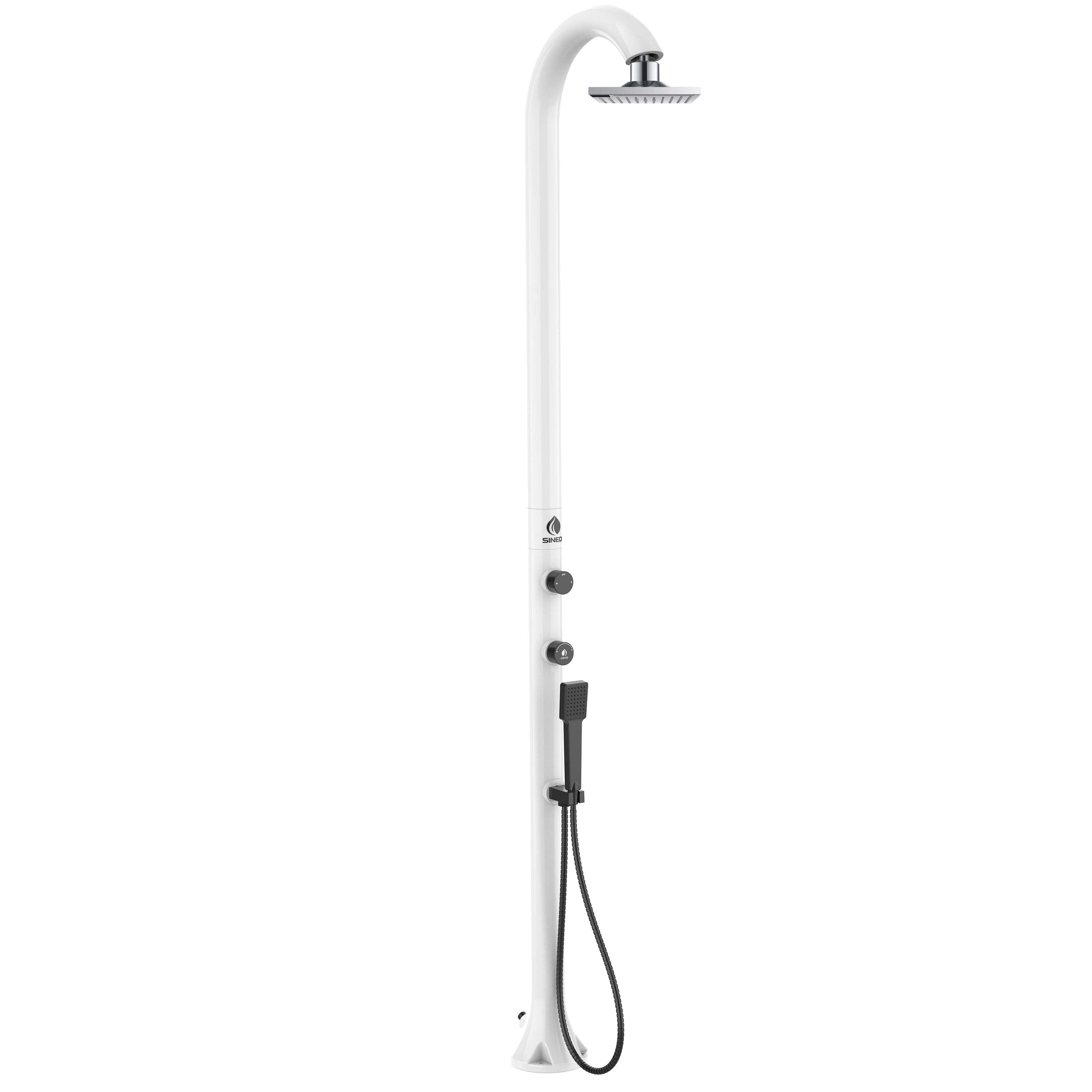Iswitch sined moon white double showerhead water connection