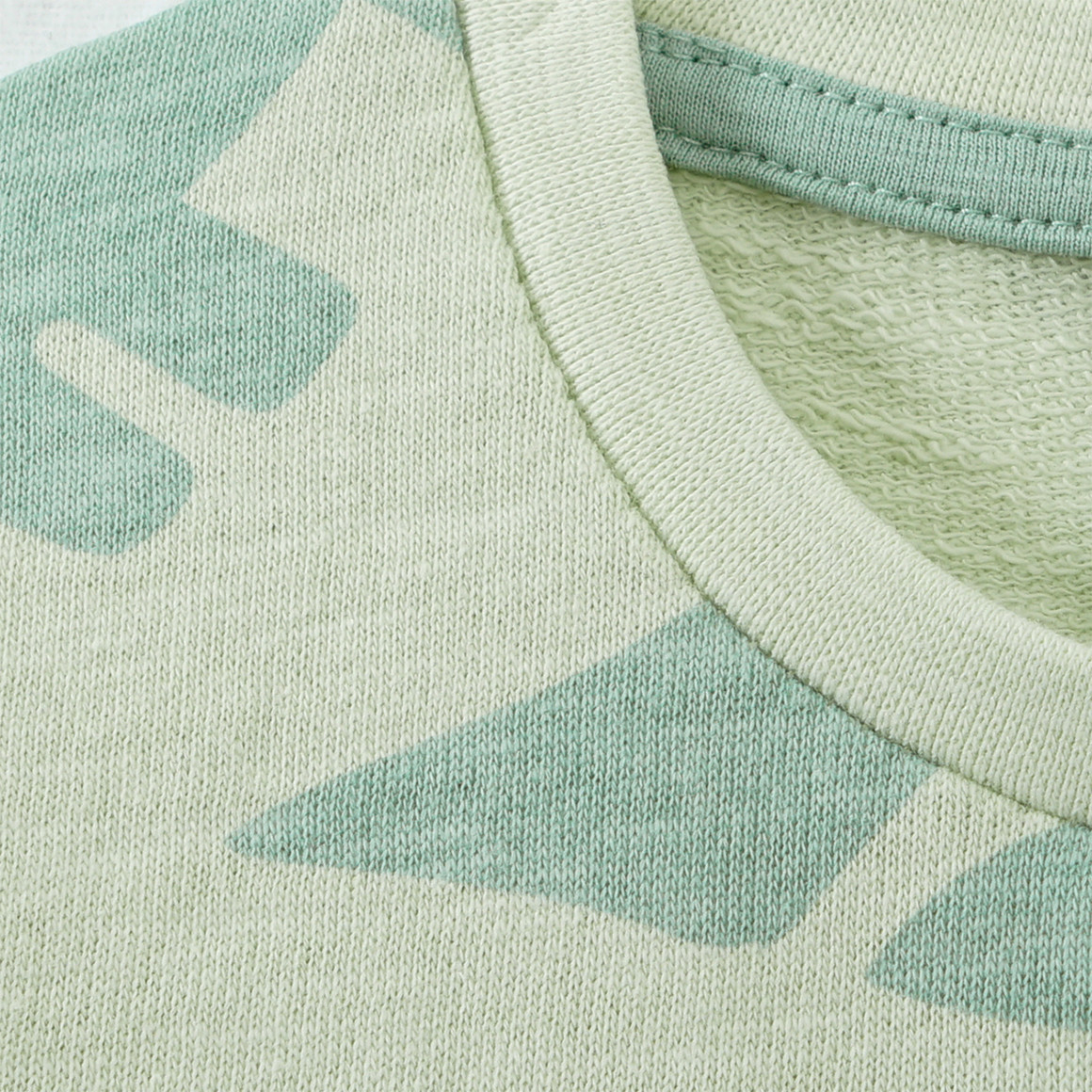 Topomini Baby Sweatshirt mit Dino-Muster hellgrün