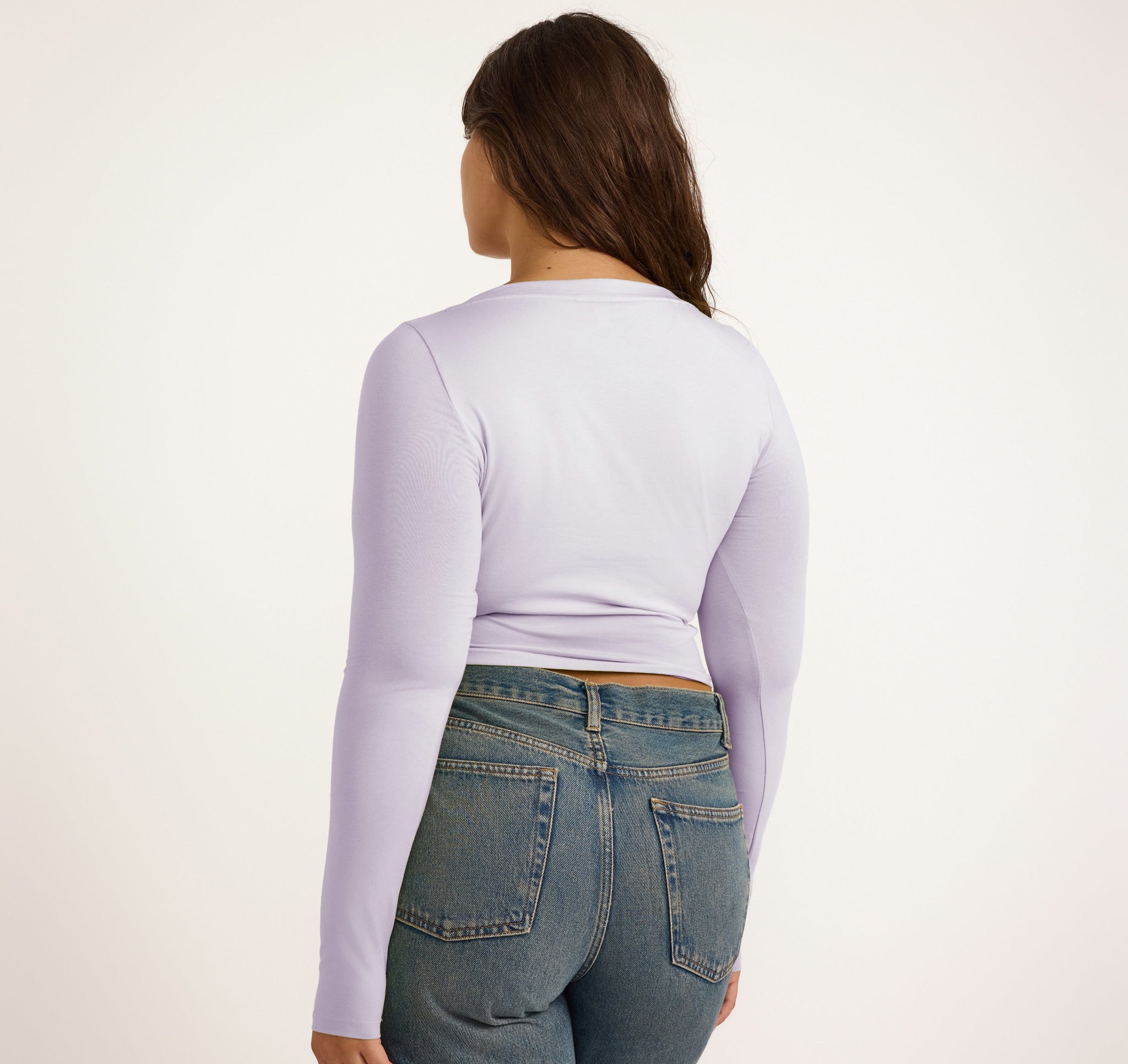 TENCEL™ MODAL<br>Everyday Scoop Neck Long Sleeve Tee