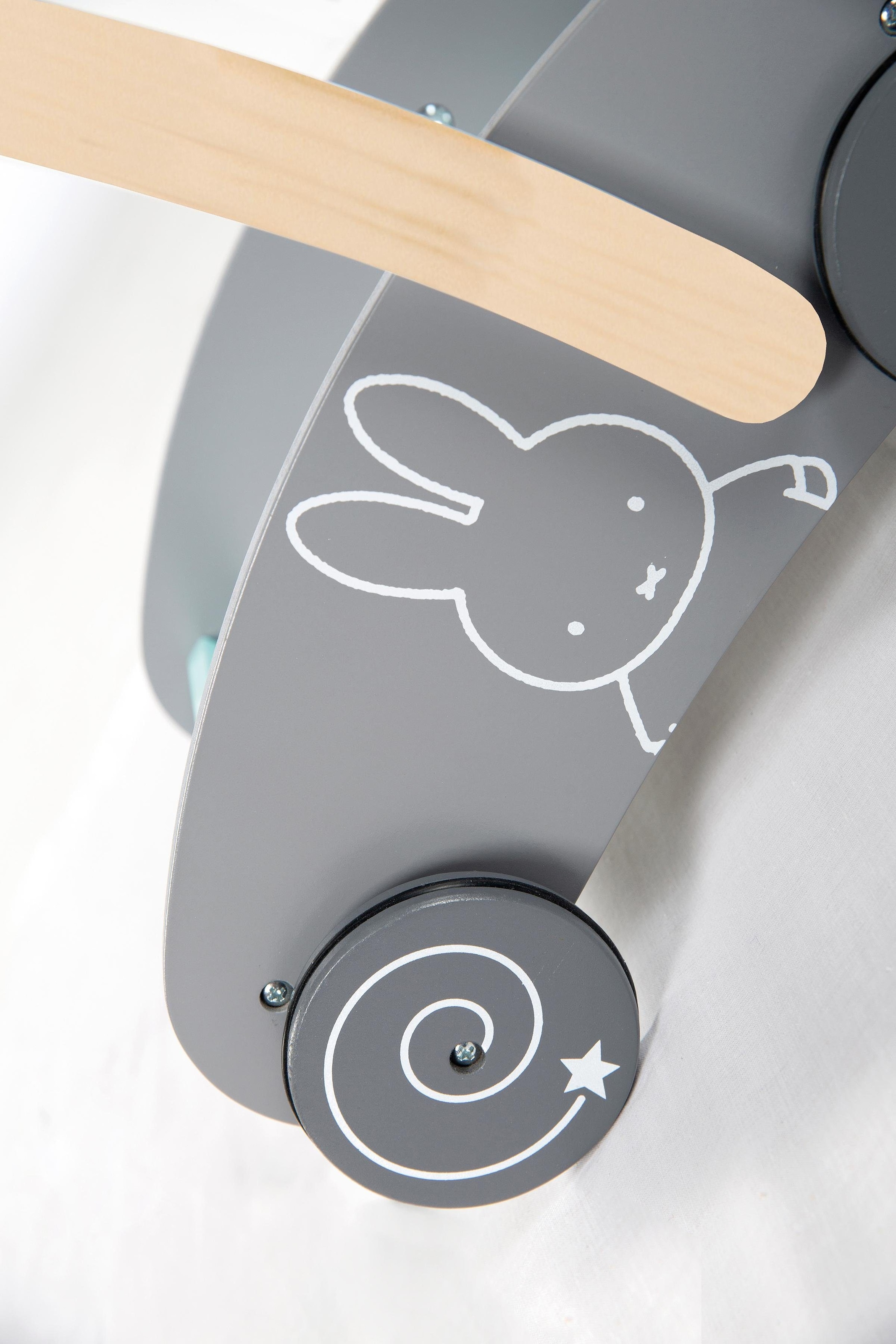 roba® Lauflernwagen »miffy®« mit 35-teiligem Holzbausteine-Set