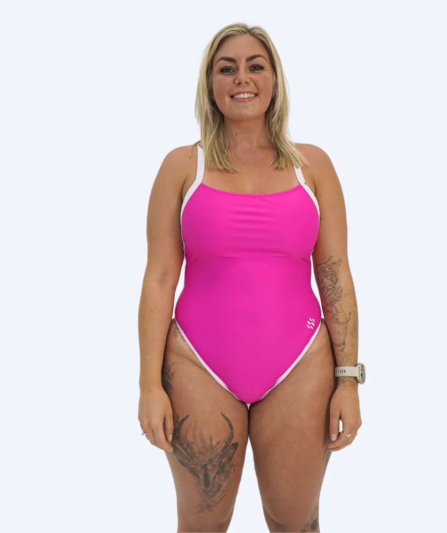 Watery badedragt til damer - Eco Sunkissed Solid - Cherry Pink