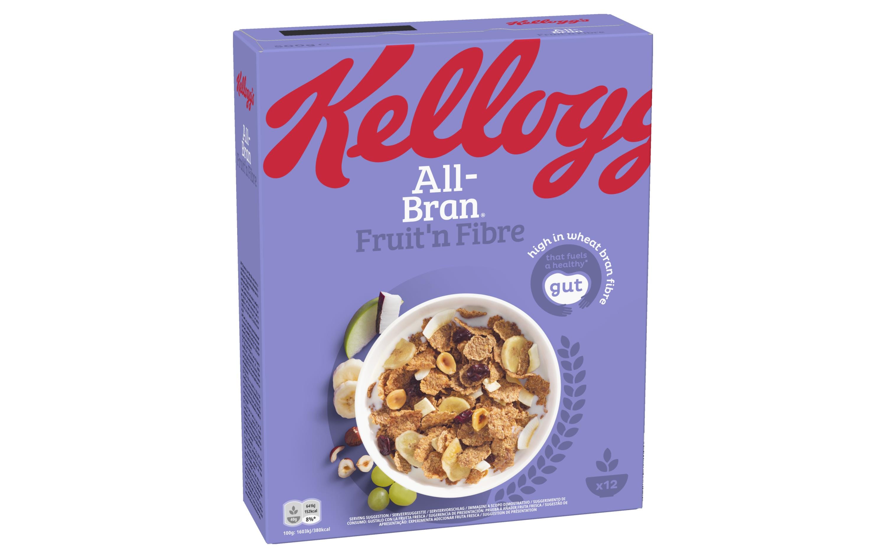 Cerealien All Bran Fruit n`Fibre 500 gWeizen-Vollkornflakes mit Früchten und Nüssen
