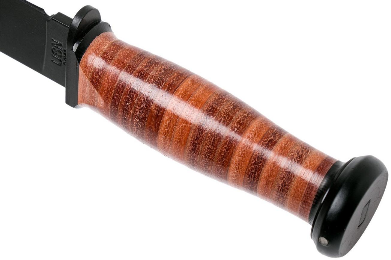 KA-BAR Mark I USN 2225 Leather vaststaand mes