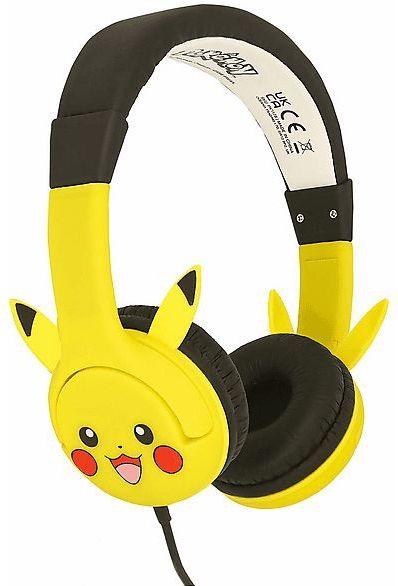 Pokémon - Pikachu - Kinderkoptelefoon - Geel - Volumebegrenzing - Verstelbaar