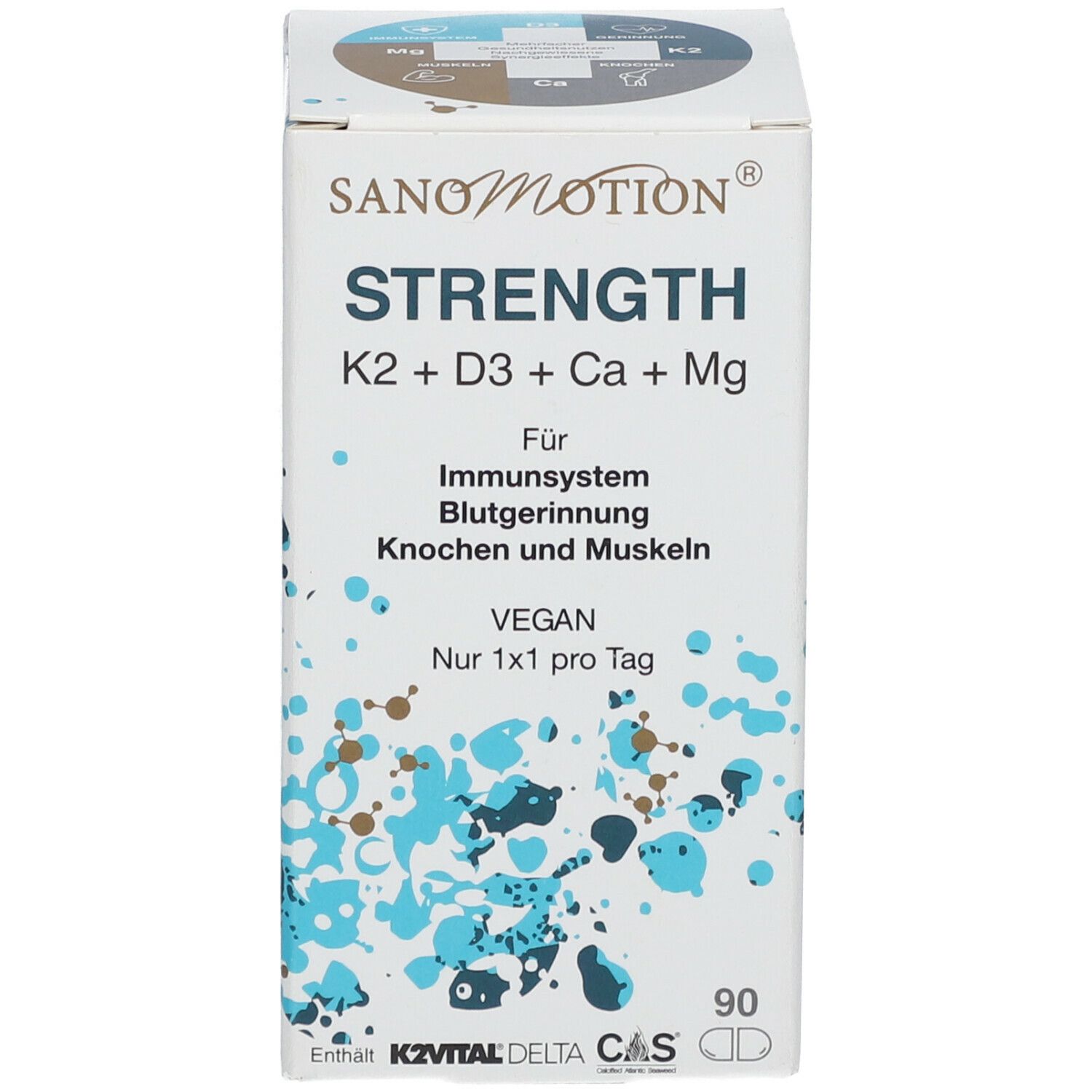 SANOMOTION® STRENGTH K2+D3+Ca+Mg