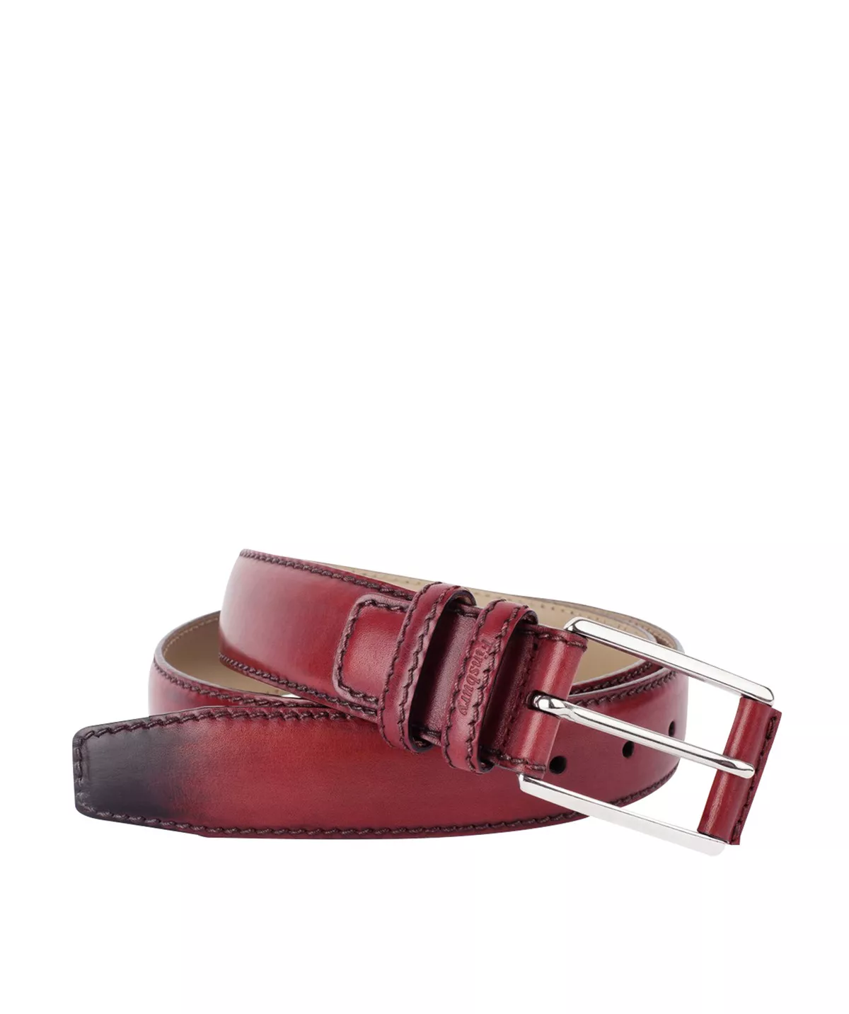 Ceinture Cuir Patiné Magenta