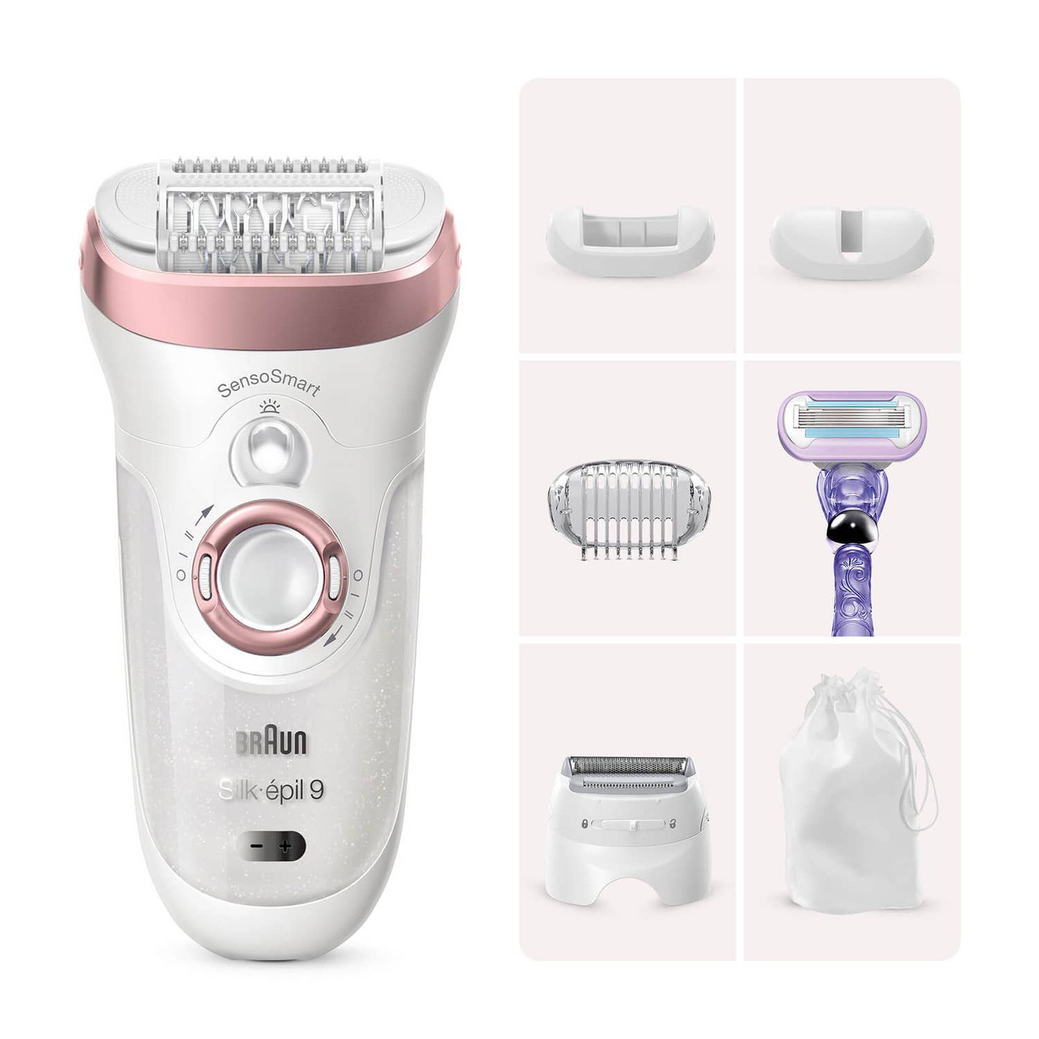 Braun Silk-épil 9 9-870 – Epilierer für Frauen für eine langanhaltende Haarentfernung