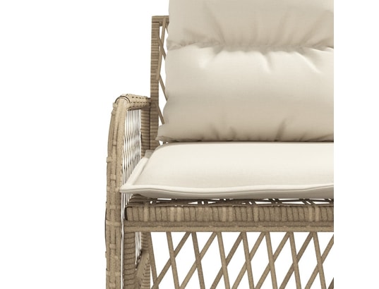 LES TENDANCES - Salon extérieur Salon de jardin-beige-5 places-171.5x171.5x70-494811