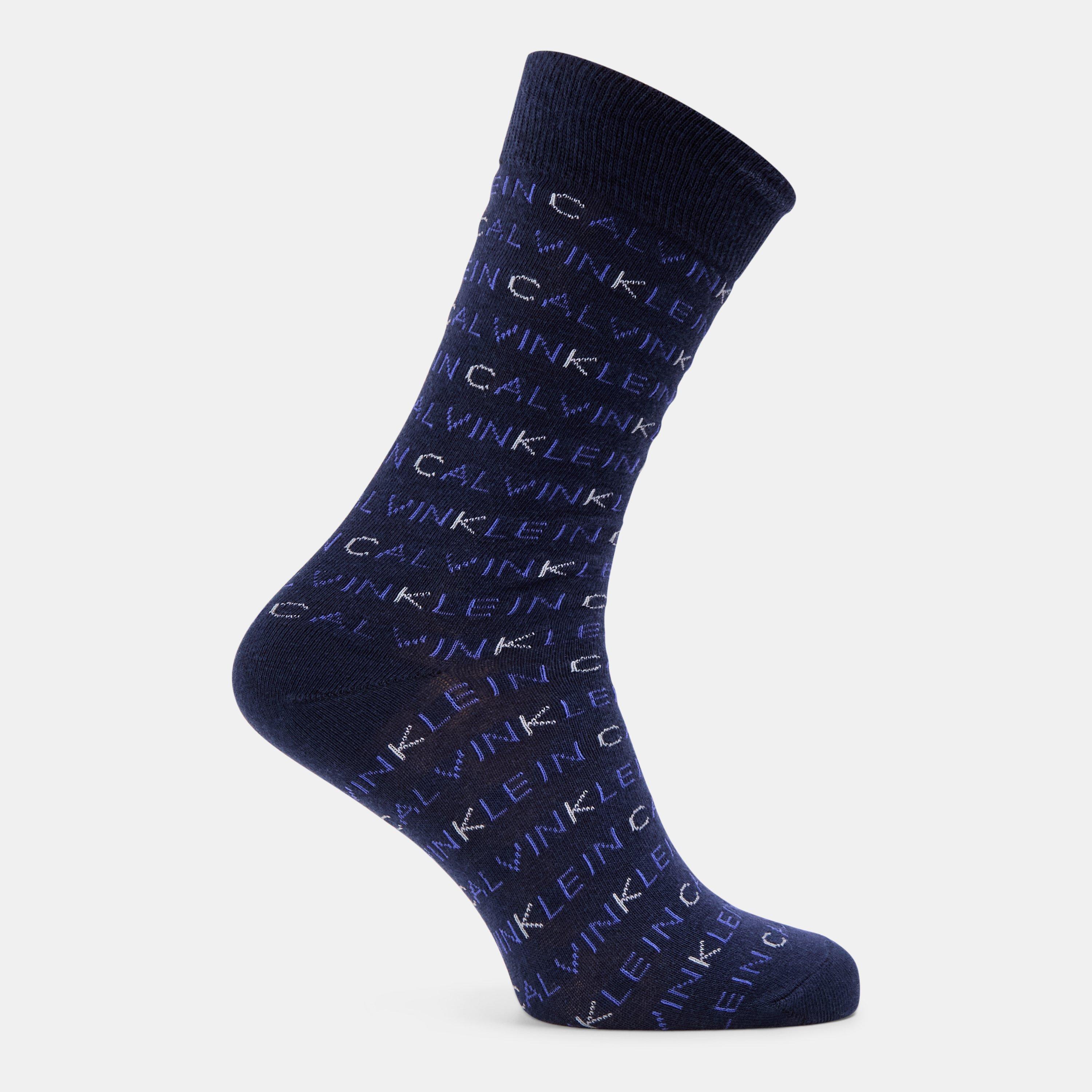 Calvin Klein 3 Pack All Over Print Crew Socks Mens