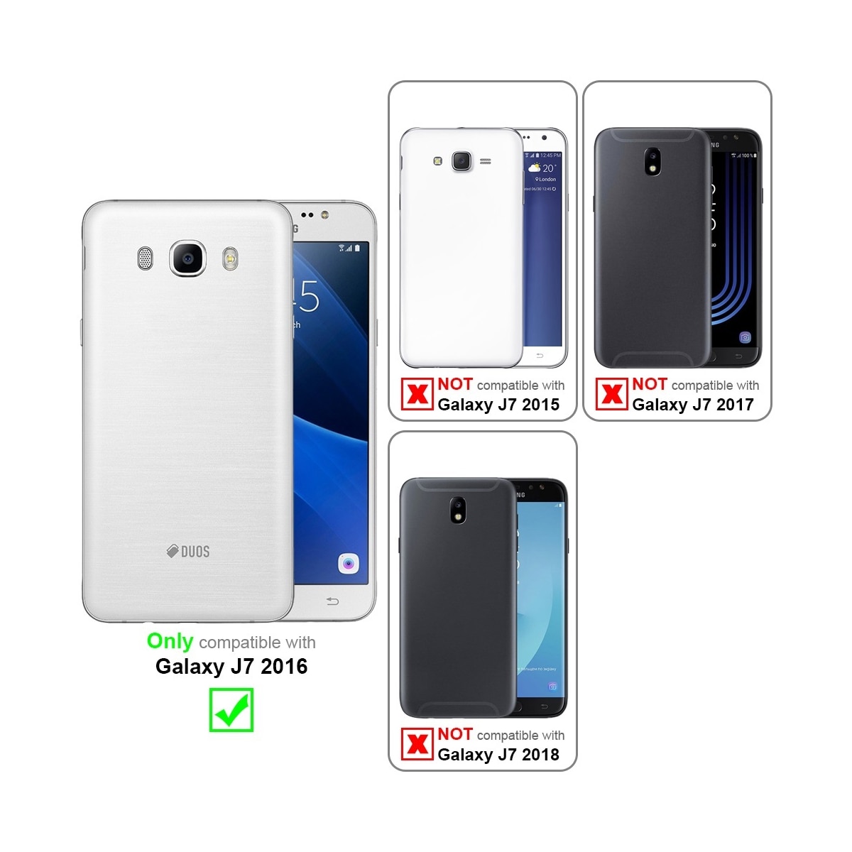 Samsung Galaxy J7 2016 Skjermbeskytter Skärmskydd