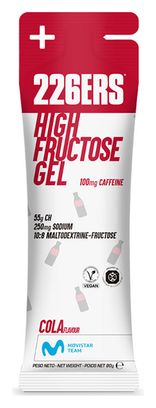 Gel énergétique 226ERS High Fructose Gel   Caféine Cola - 80g