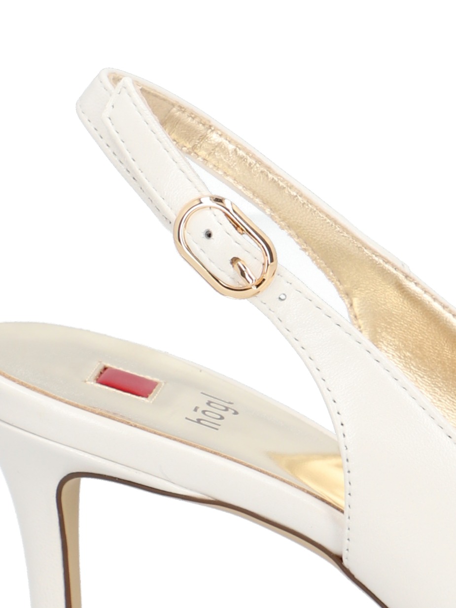 Glattleder Slingpumps