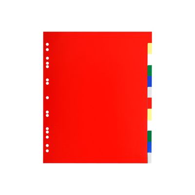 Exacompta - Intercalaire 12 positions - A4 Maxi - polypropylène coloré